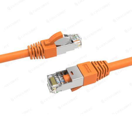Cable de conexión Cat.6 U/FTP de 24 AWG, color naranja, LSZH, 1M - Cable de parche Cat.6 U/FTP de 24 AWG con certificación UL.